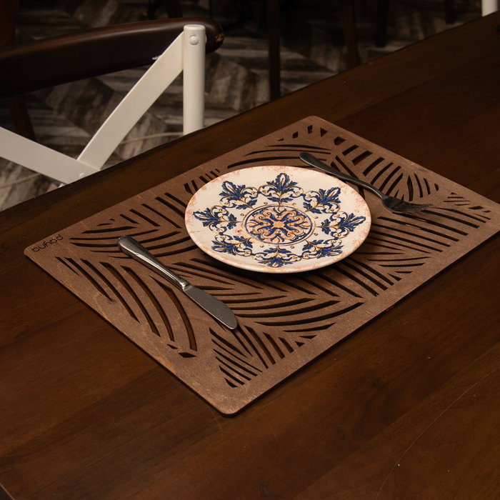 Hermia Juego de 6 Salvamanteles Plane - Wenge
